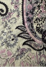 70's Vintage Dress Indian Cotton Peacock Print Midi Dress