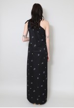 Kati Laura Philips 70's Vintage Black Maxi Dress