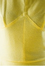 Bright yellow soft sleeveless dress