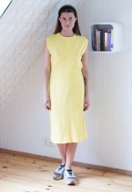 Bright yellow soft sleeveless dress