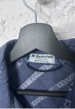 Y2K Monogrammed Denim Jacket - S - M