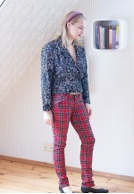 Black floral short blazer jacket