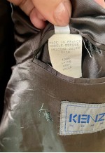 Vintage Grey KENZO Men's Wool Blazer