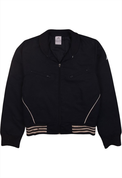 Vintage 90's Windbreaker Lightweight Full Zip Up Navy