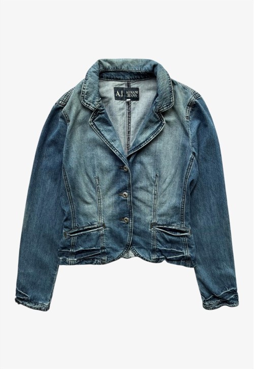 Vintage Y2K Women's Jeans Blue Denim Blazer